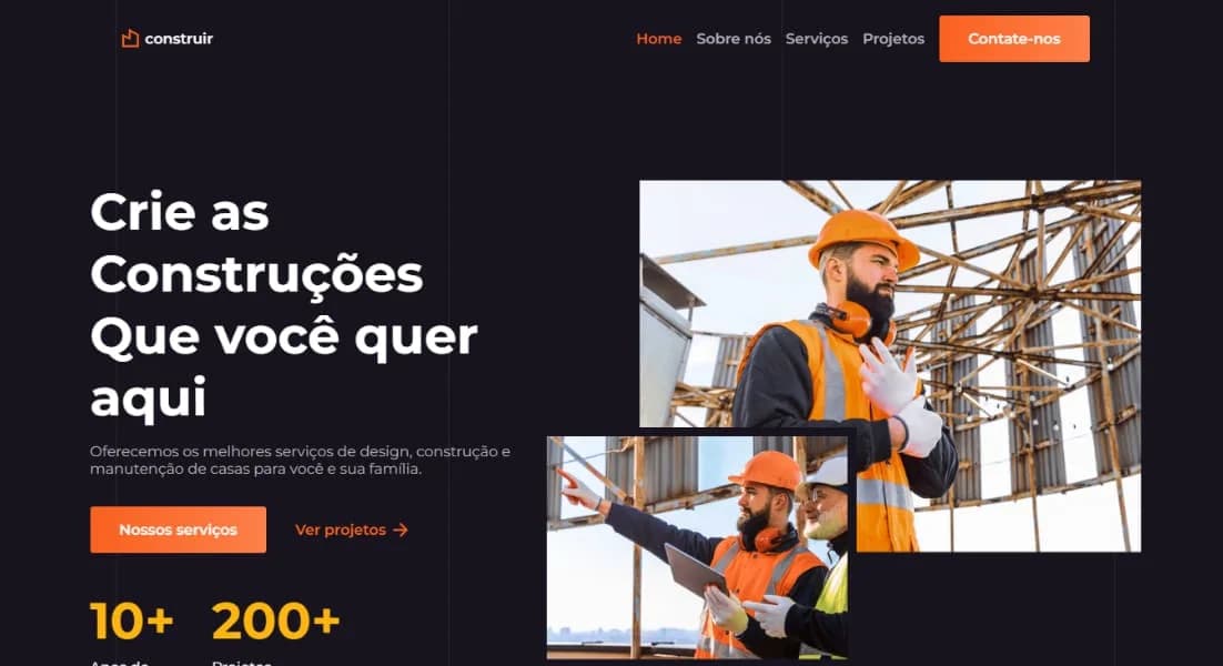 Site Estático: Construtora