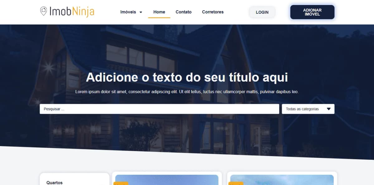 ImobNinja - Portal Imobiliário (WordPress)